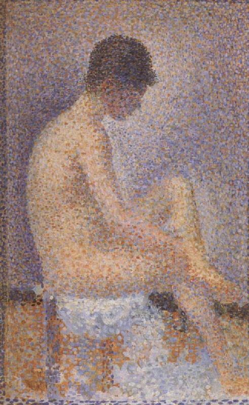 Georges Seurat Seated Female Nude oil painting image